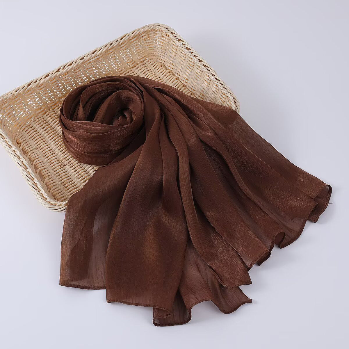 G690 Bright silk fabric breathable cool hijab