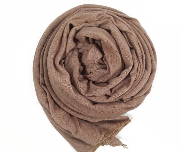 JM04-A Solid color high quality elastic breathable scarf