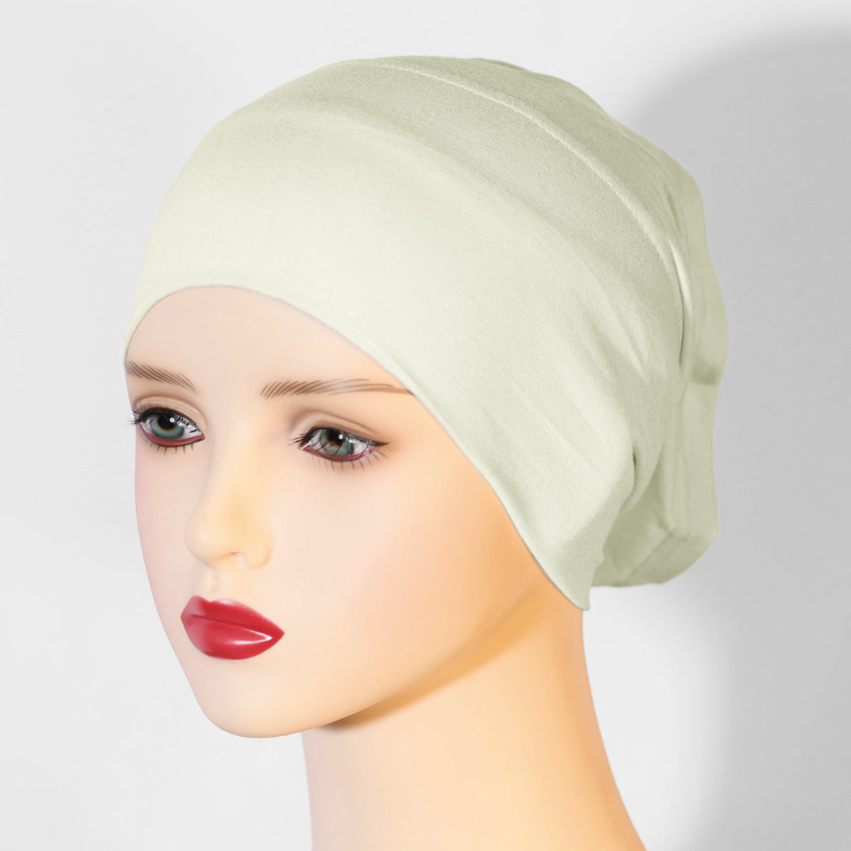 KGN-01 Women's pure cotton elastic breathable solid color hijab cap - MinYang Fashion Apparel Accessory Manufacturer