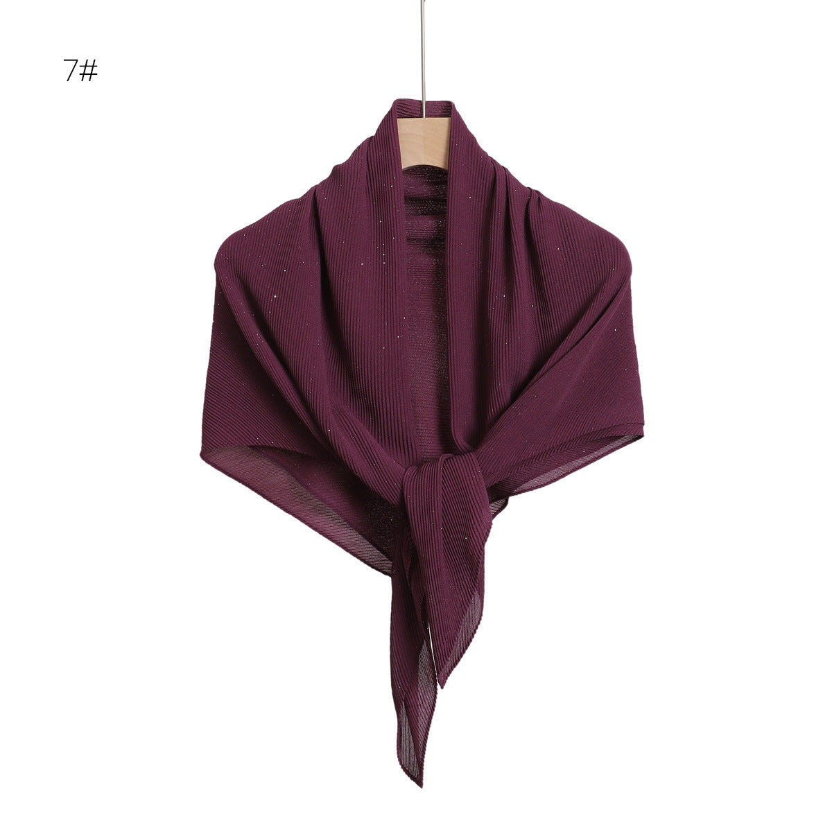 YZ208 90*90plain Chiffon Crumpled Square Scarf Printed spring - MinYang Fashion Apparel Accessory Manufacturer