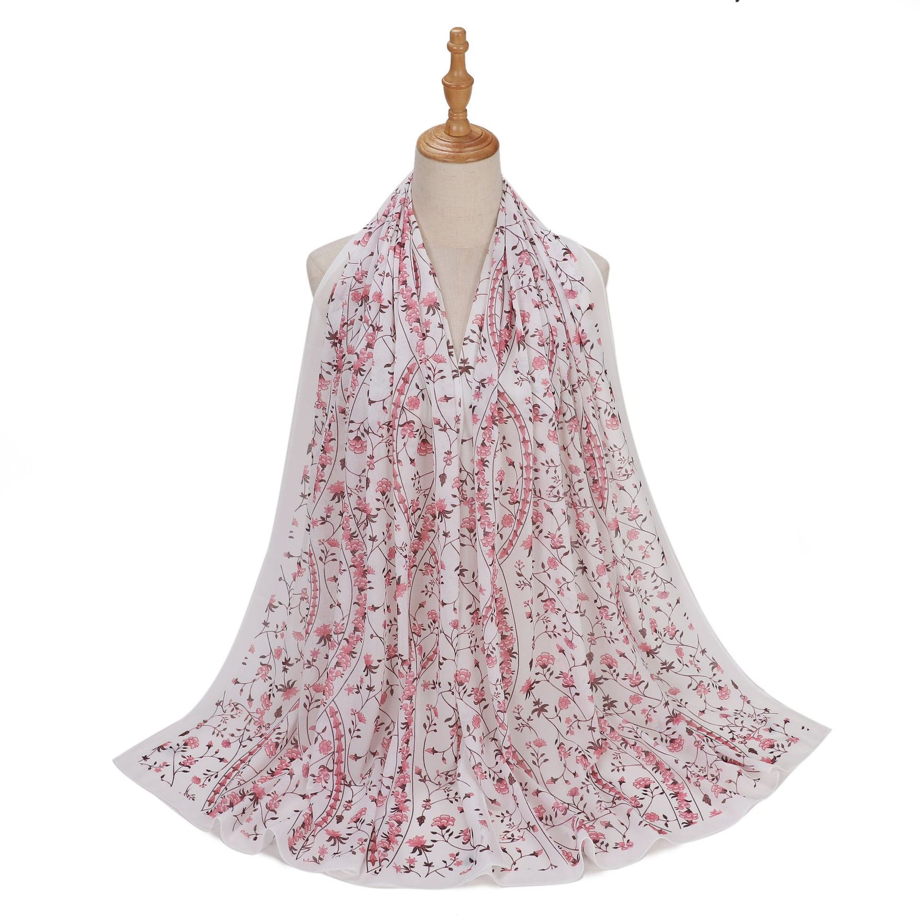 MSL333 New spring and summer pearl chiffon digital printing color scarf New spring and summer pearl chiffon digital printing color scarf