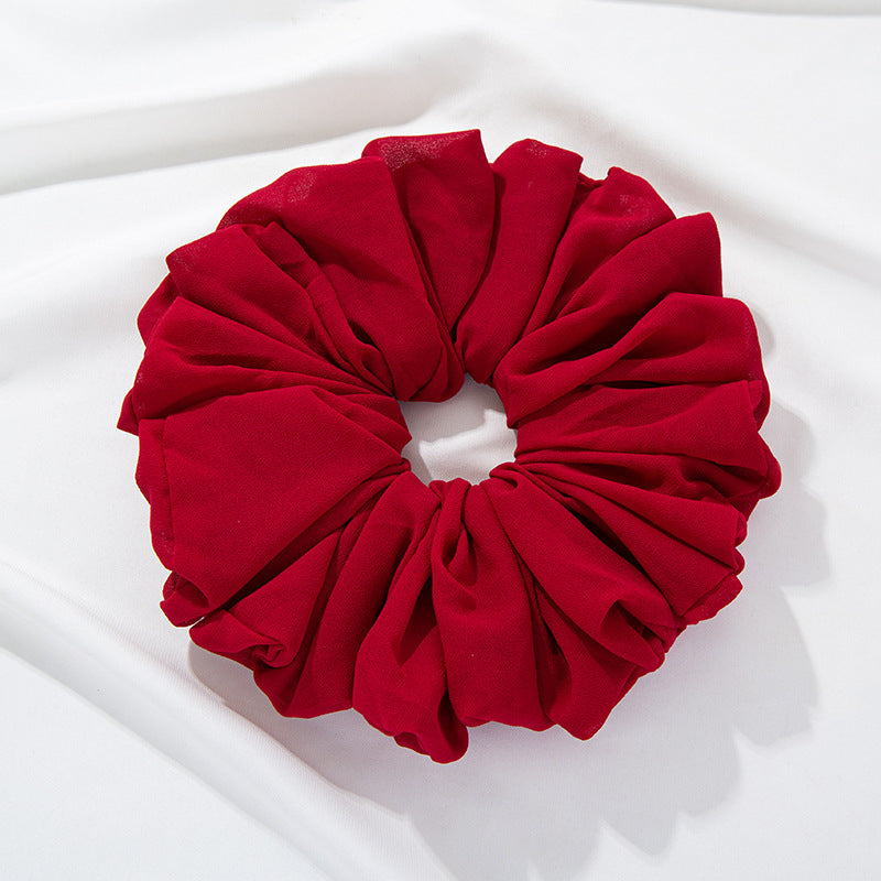 WJA299 Large size ladies' big head bouquet chiffon large intestine circle hairband