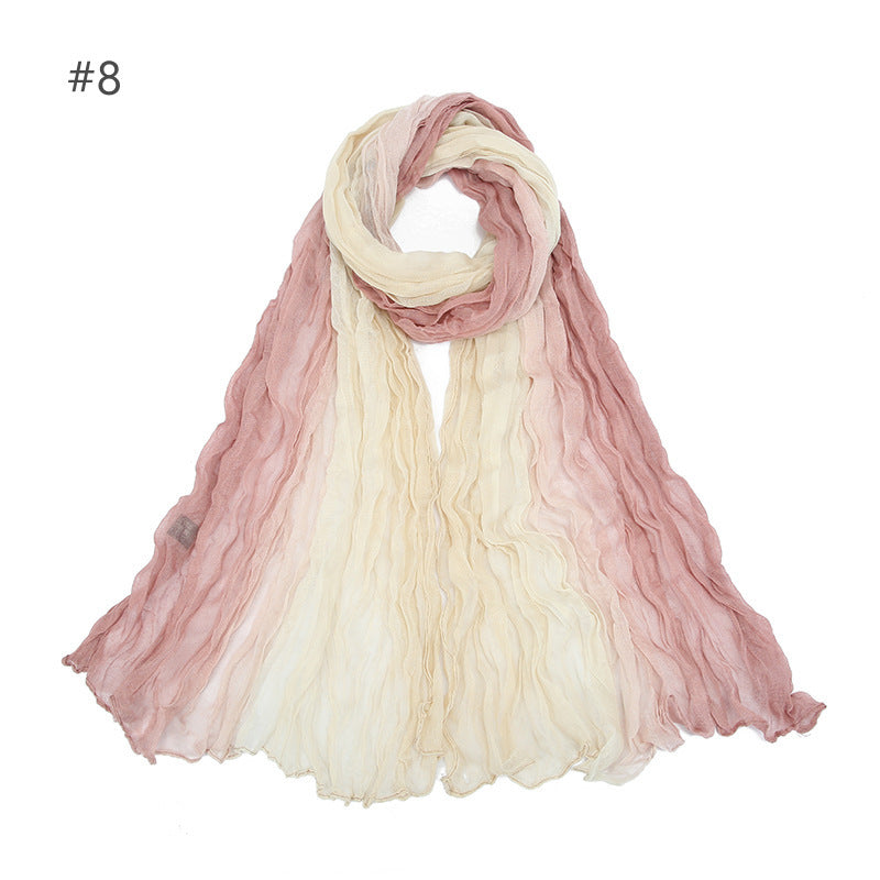 YZ34 Voile Gradient Color hijab hijab/tudung printed hijab printed scarf