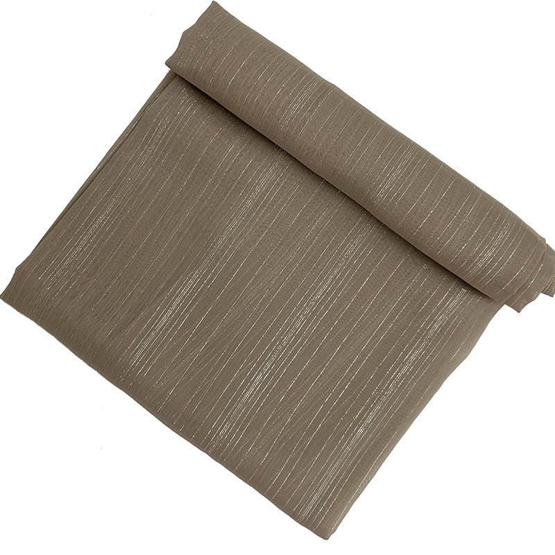 JS038 Fashion long scarf chiffon silver silk pleated shawl - MinYang Fashion Apparel Accessory Manufacturer