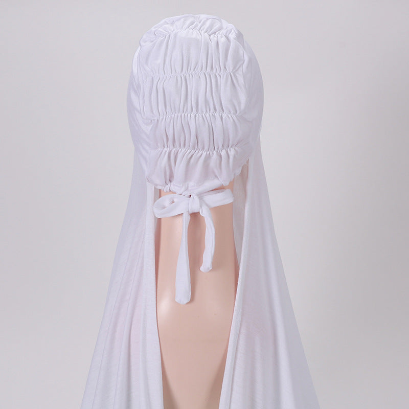 MSL283 Modal headband set with bottom hat and integrated scarf