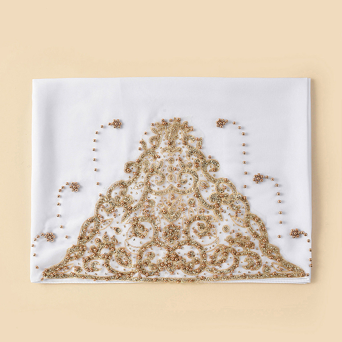 A091 Chiffon beaded hijab(MOQ: 3 pieces)
