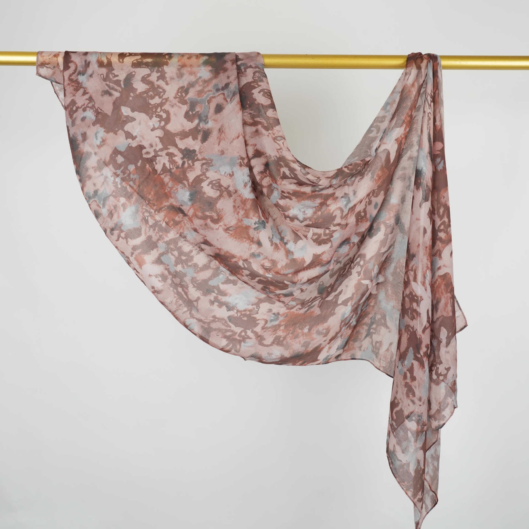 BF007 Polyester-cotton tie-dye watercolor hijab