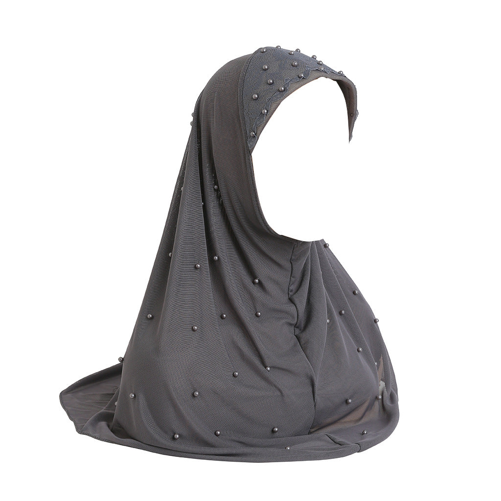 H078 HIJAB INSTANTÁNEO CALIENTE CON PERLA