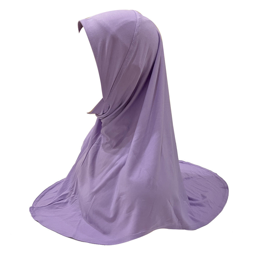 H304  good fabric triangular shape chin hijab for kids 5-10 years old size S Child - MinYang Fashion Apparel Accessory Manufacturer