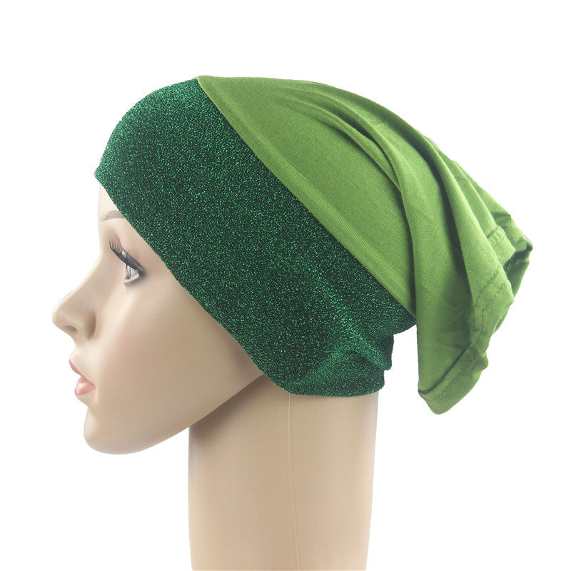 H017 sombrero de tubo turbante hijab undercap