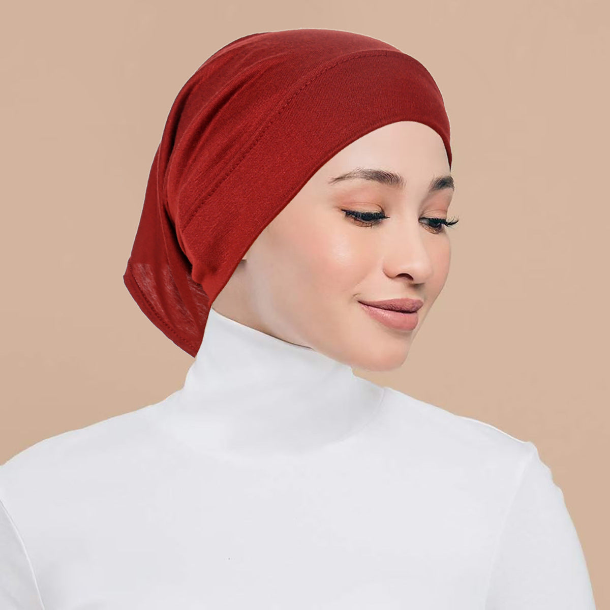 QD034 Gorra de mujer de algodón mercerizado modal