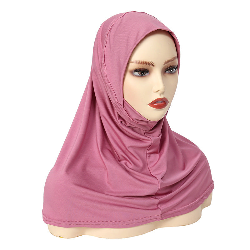 YS006 Gorro con pañuelo de seda de leche para adelgazar el rostro