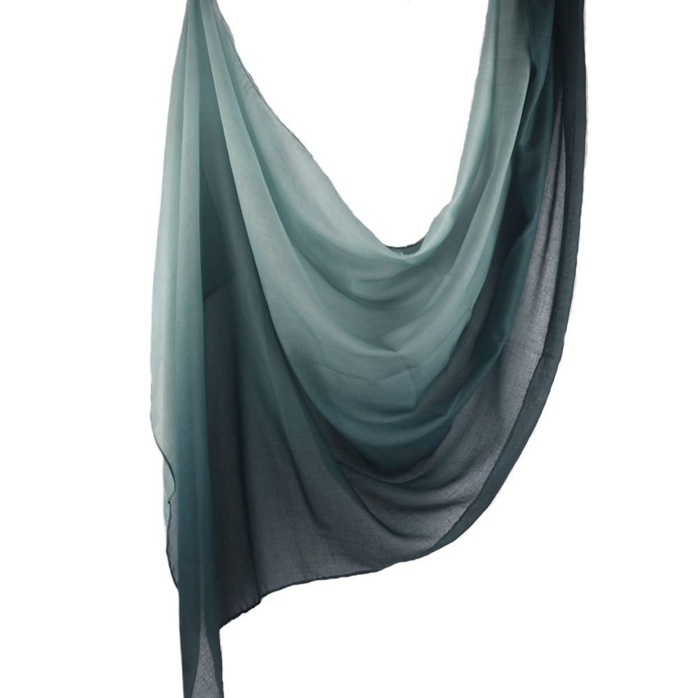 WJ004 Modal gradient color rayon long scarf