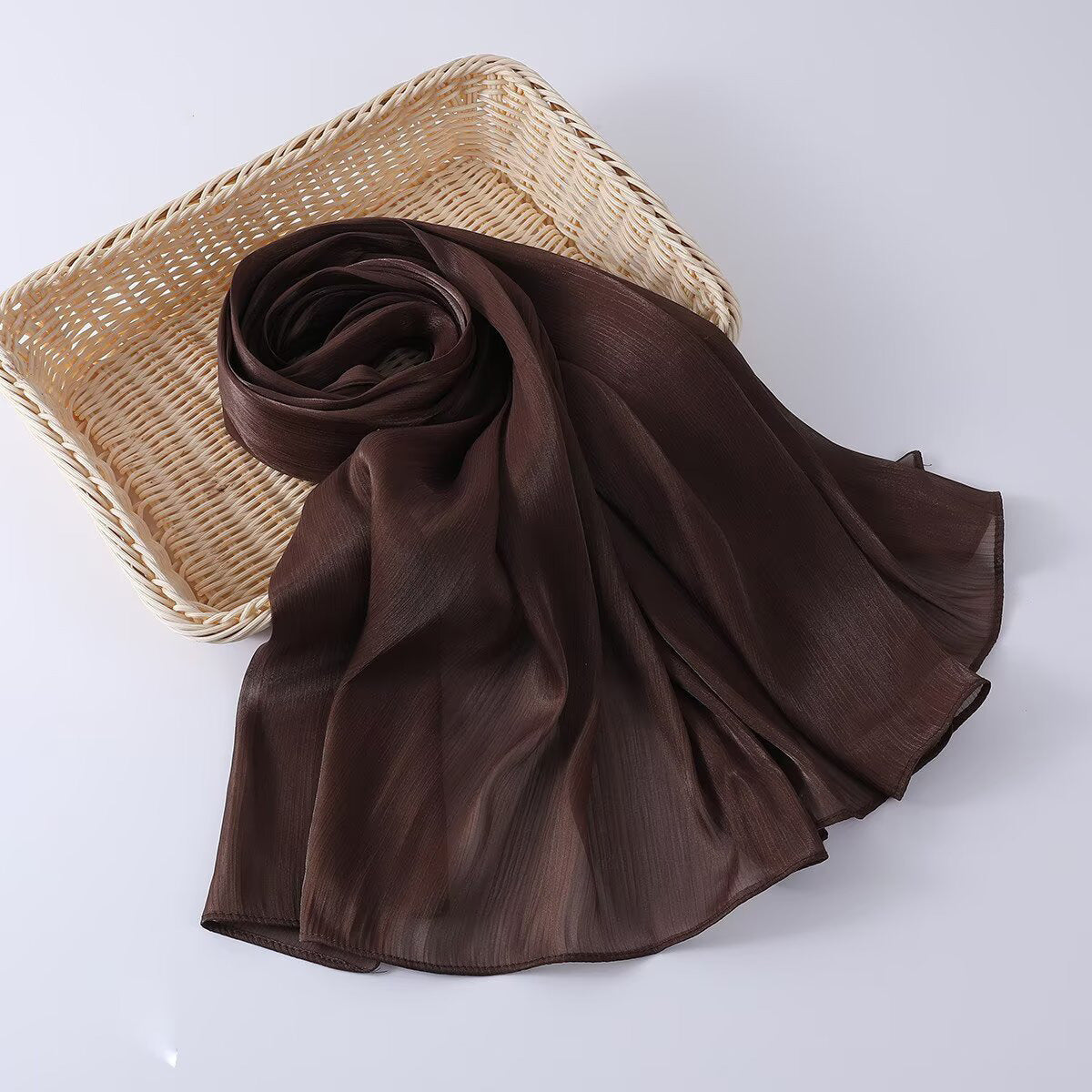 G690 Bright silk fabric breathable cool hijab