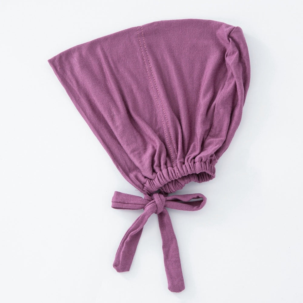 WJA351 Modal elastic adjustable solid color small hat cap - MinYang Fashion Apparel Accessory Manufacturer