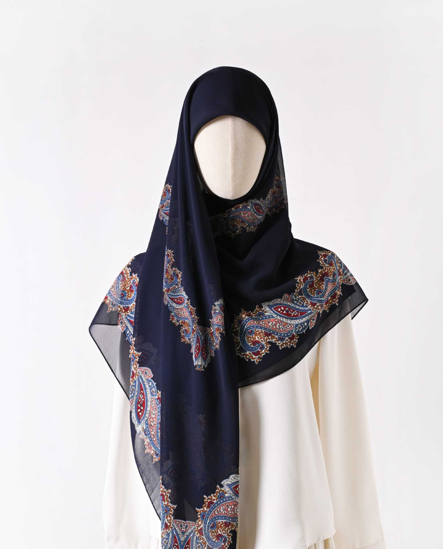 130 crystal chiffon 01 130*130cm Chiffon Scarf Silk Printed Sunscreen Scarf