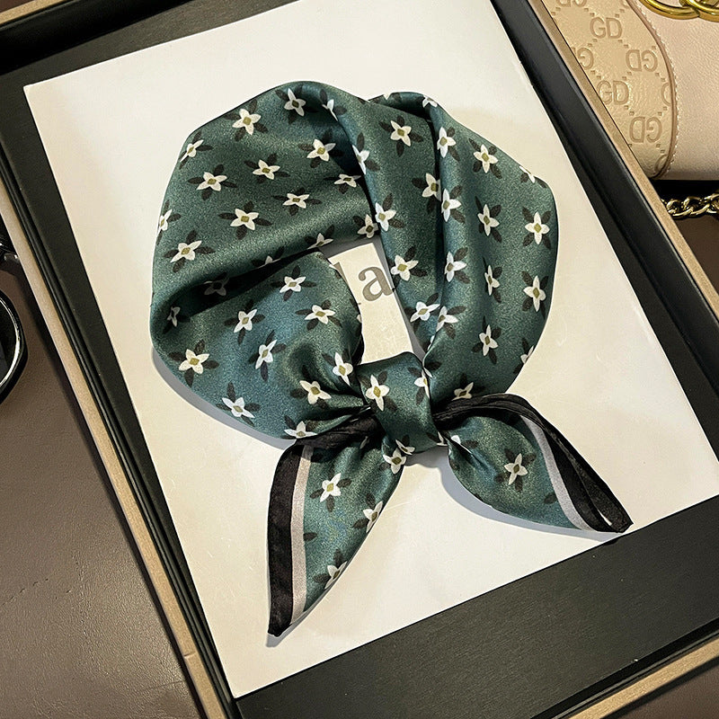53 Silk Square Scarf 53*53cm Printed ribbon scarf