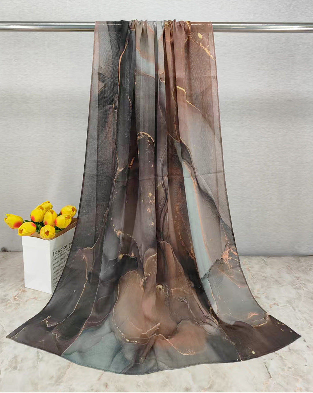 MYE001 Watercolor Modal Cotton Digital Print Scarf