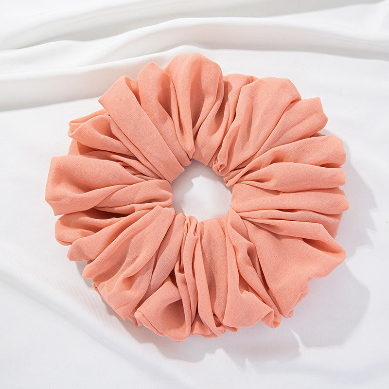 WJA299 Large size ladies' big head bouquet chiffon large intestine circle hairband