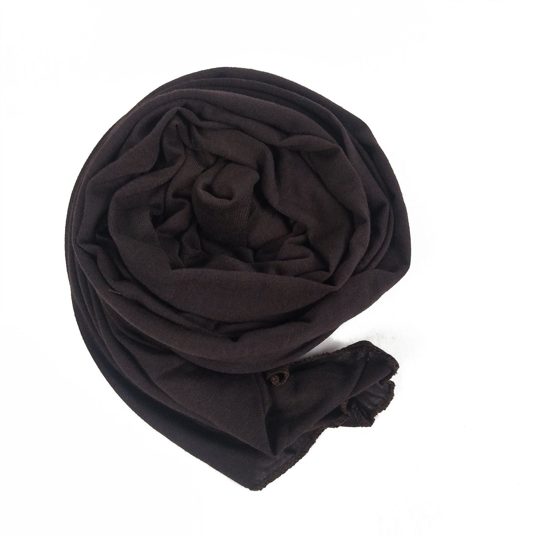 YS007 Gorro con bufanda de color liso modal