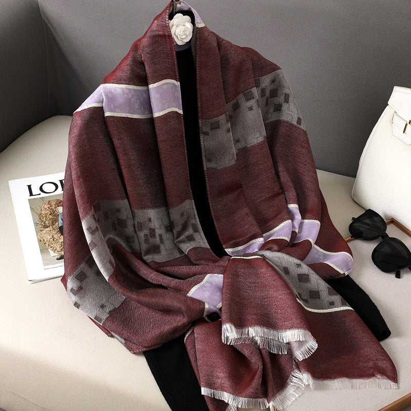 MY33 Autumn High Quality Cashmere Shawl Scarf - MinYang Fashion Apparel Accessory Manufacturer