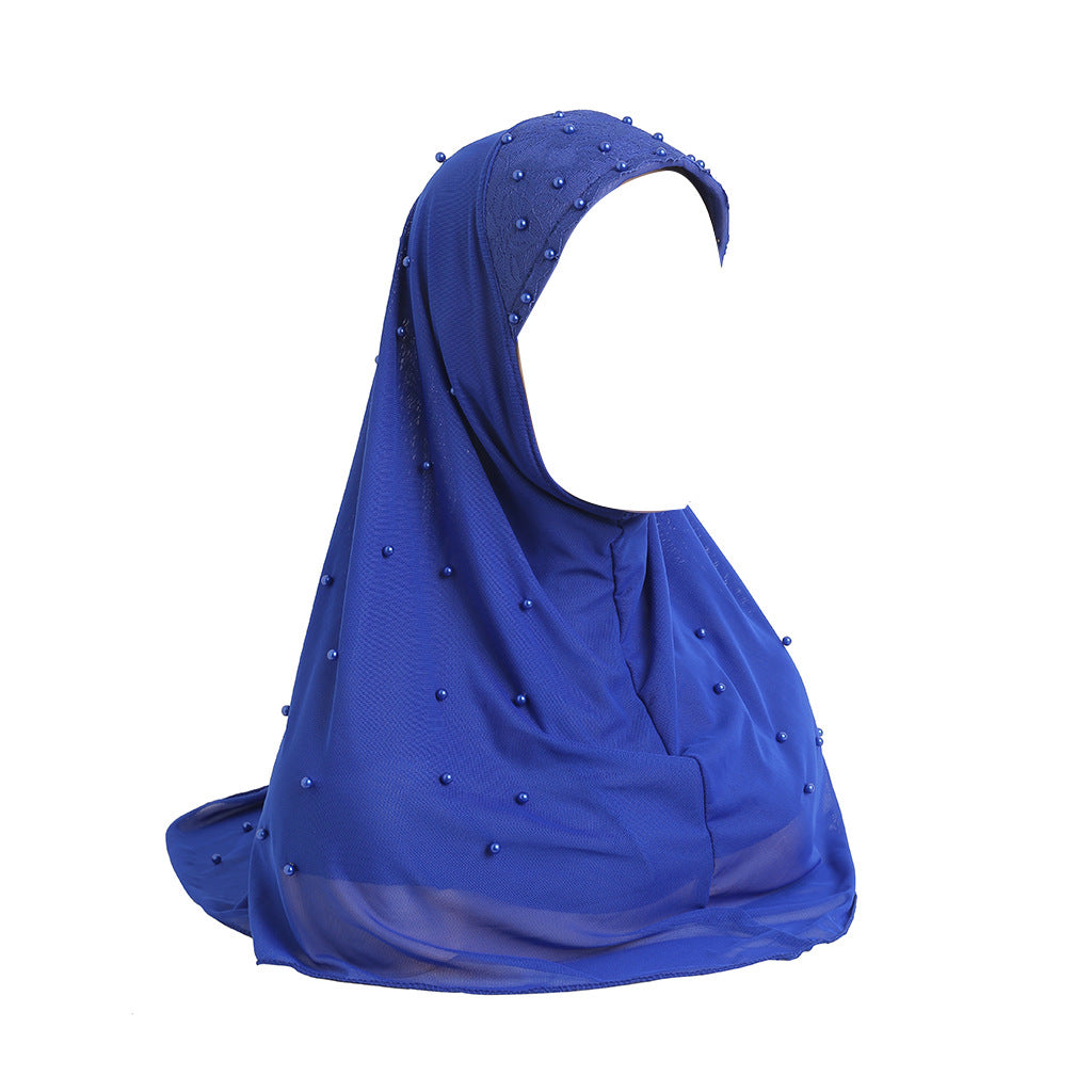 H078 HIJAB INSTANTÁNEO CALIENTE CON PERLA