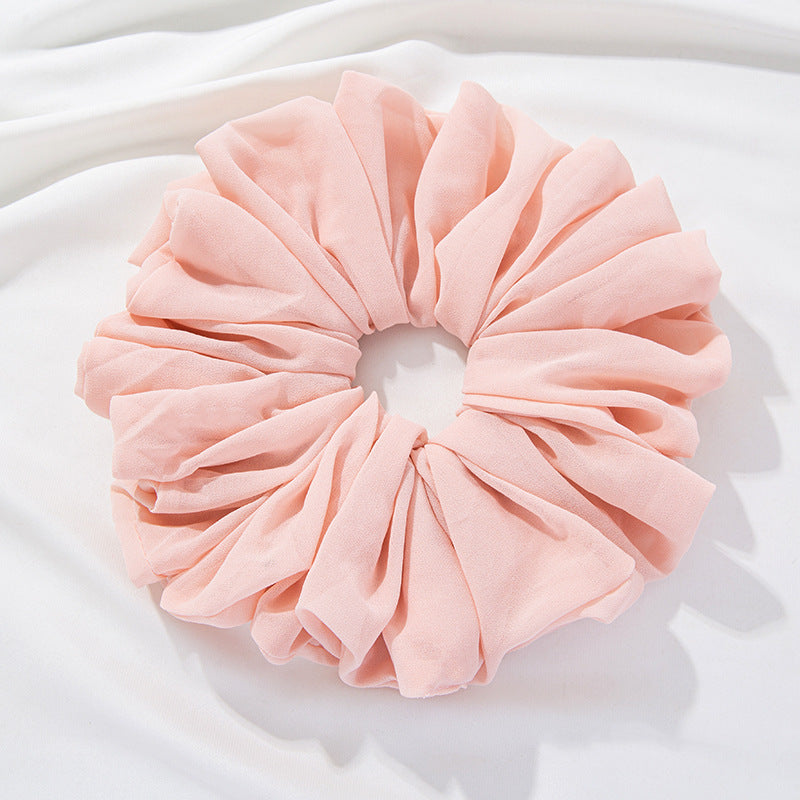 WJA299 Large size ladies' big head bouquet chiffon large intestine circle hairband