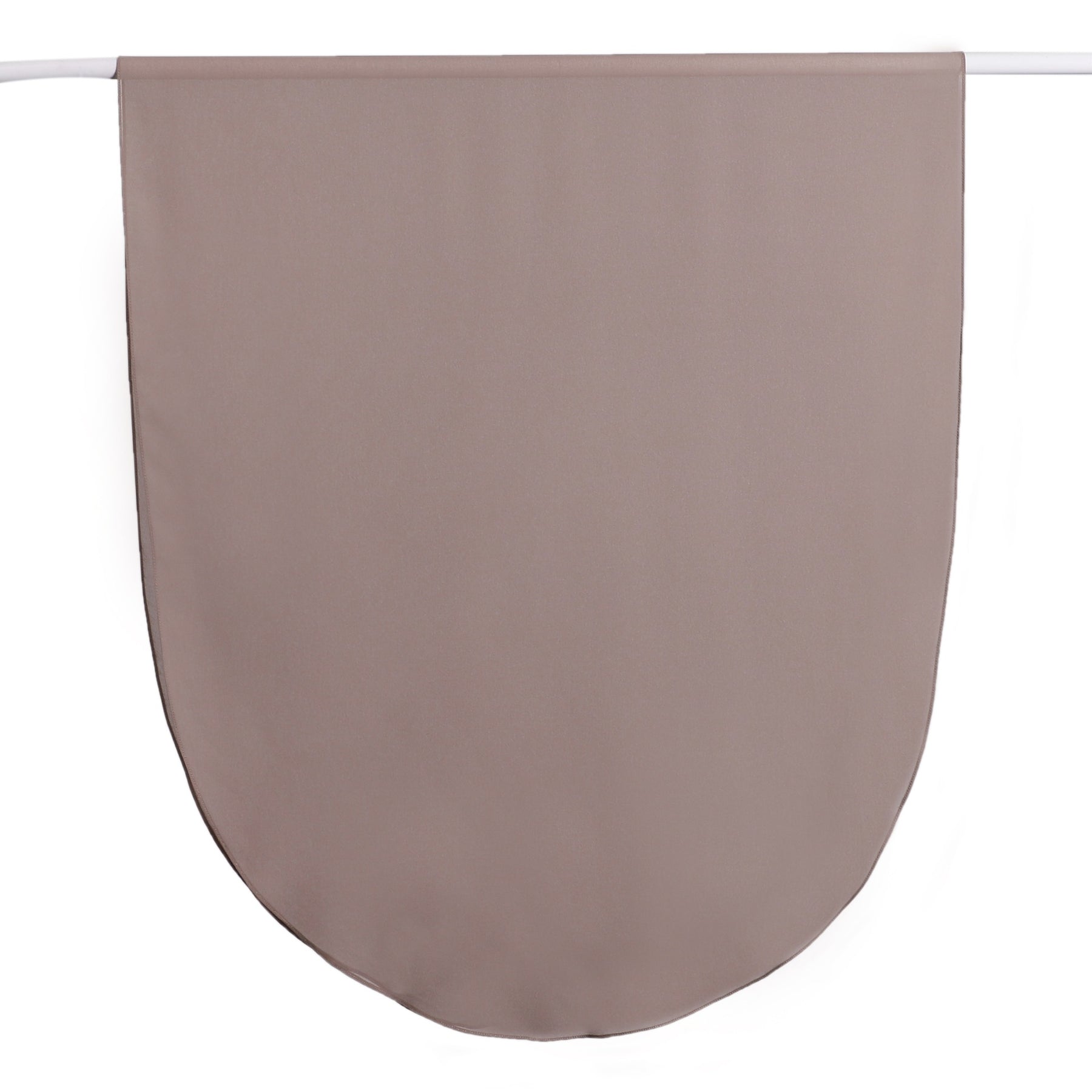 MRYJ01 Rounded hem semi-circular chiffon hijab