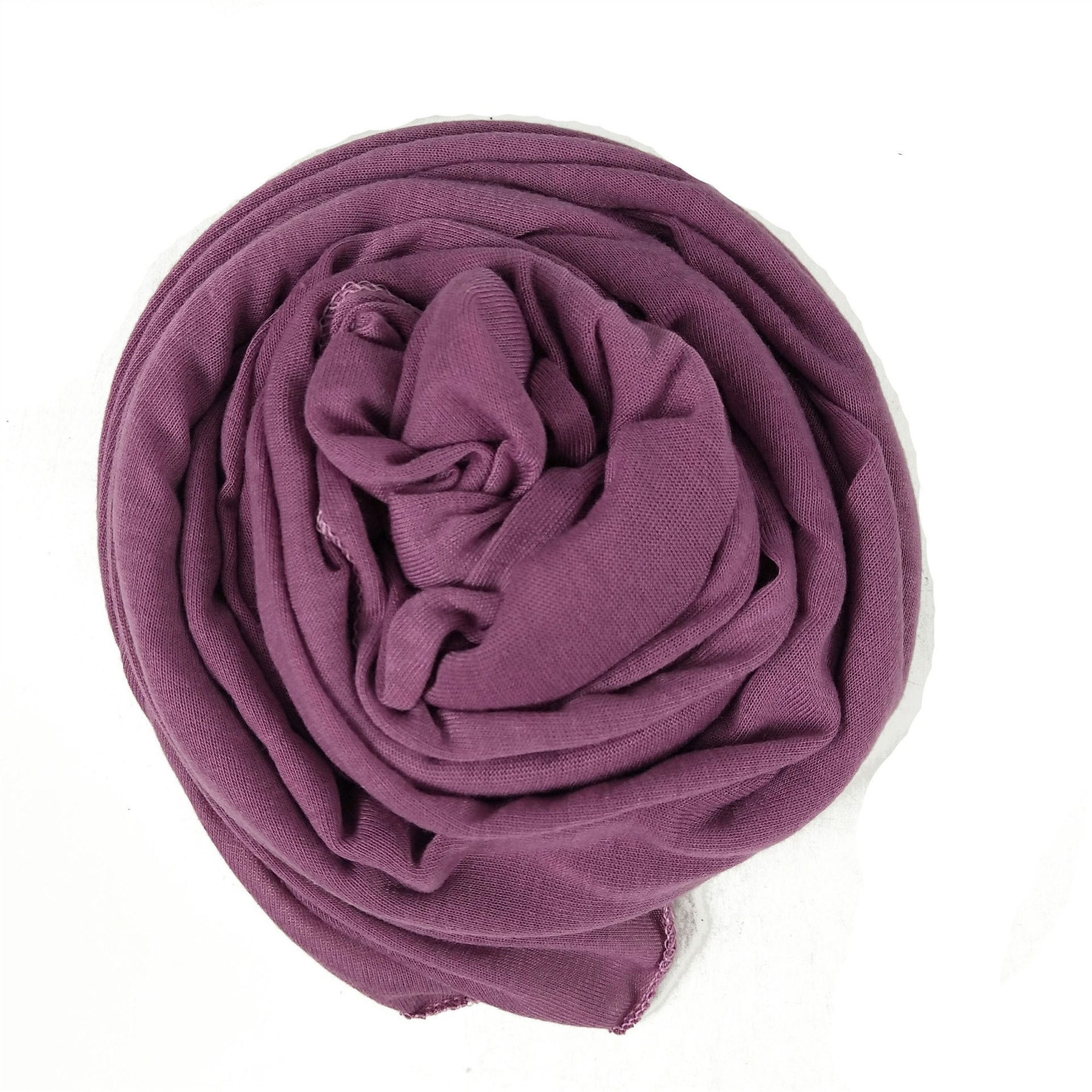 YS007 Gorro con bufanda de color liso modal