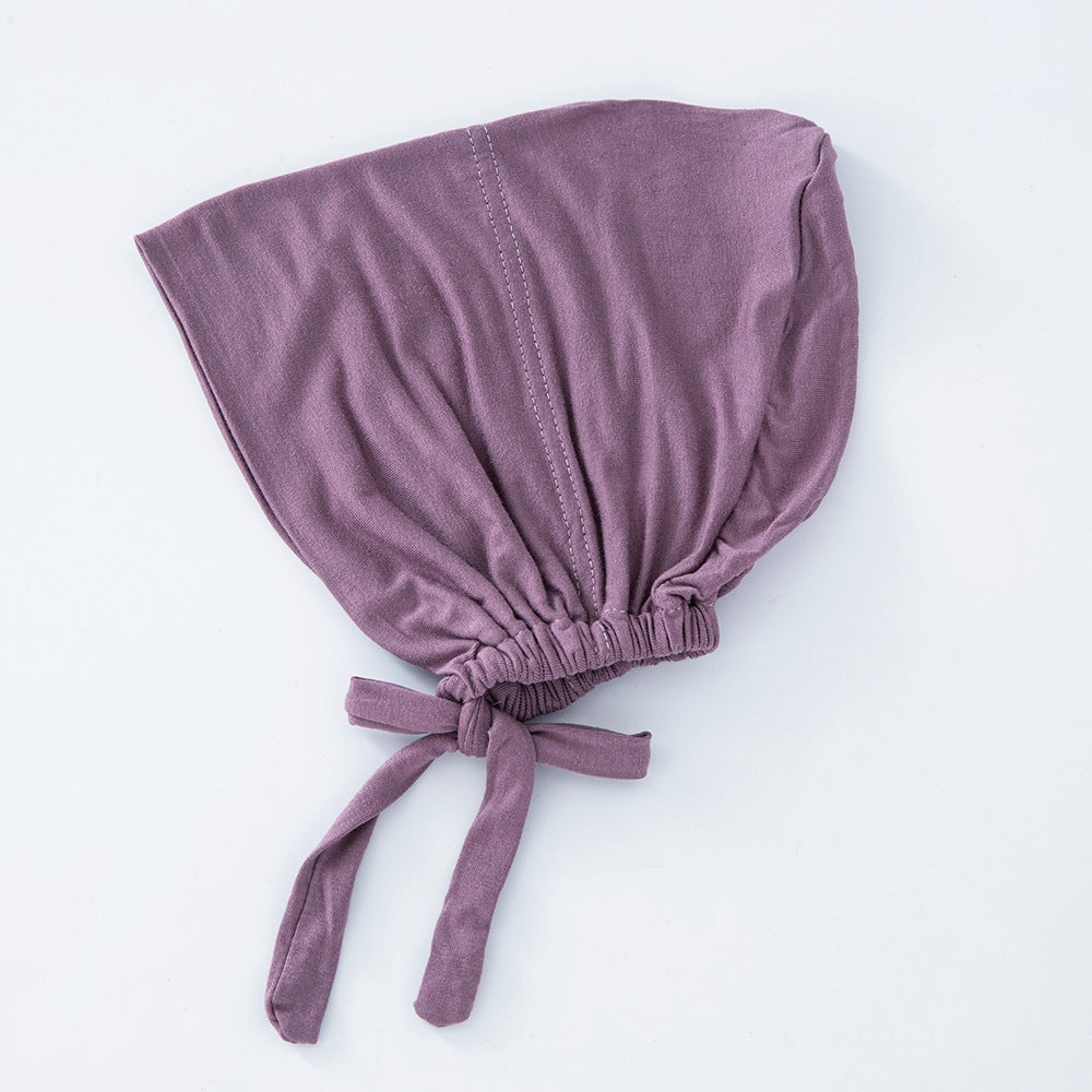WJA351 Modal elastic adjustable solid color small hat cap - MinYang Fashion Apparel Accessory Manufacturer