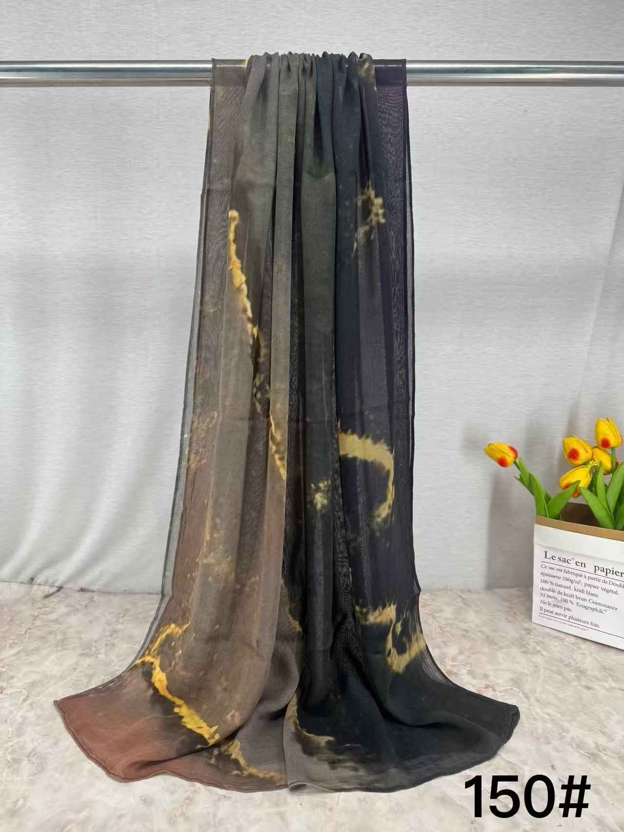 HY013 Printed modal Muslim hijab