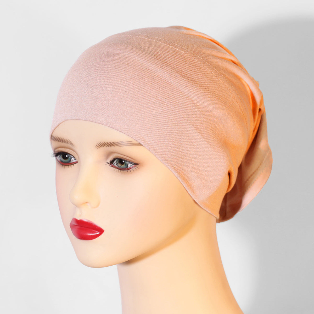 KGN-01 Women's pure cotton elastic breathable solid color hijab cap - MinYang Fashion Apparel Accessory Manufacturer