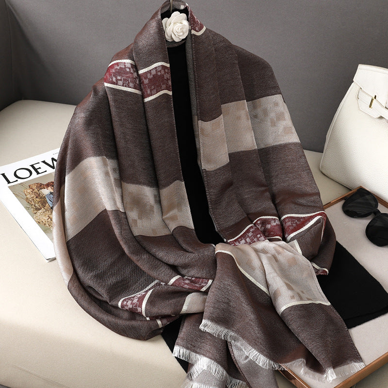 MY33 Autumn High Quality Cashmere Shawl Scarf - MinYang Fashion Apparel Accessory Manufacturer