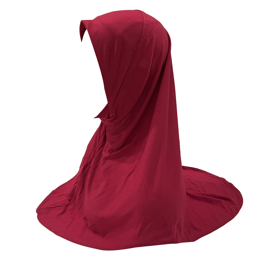 H304  good fabric triangular shape chin hijab for kids 5-10 years old size S Child - MinYang Fashion Apparel Accessory Manufacturer