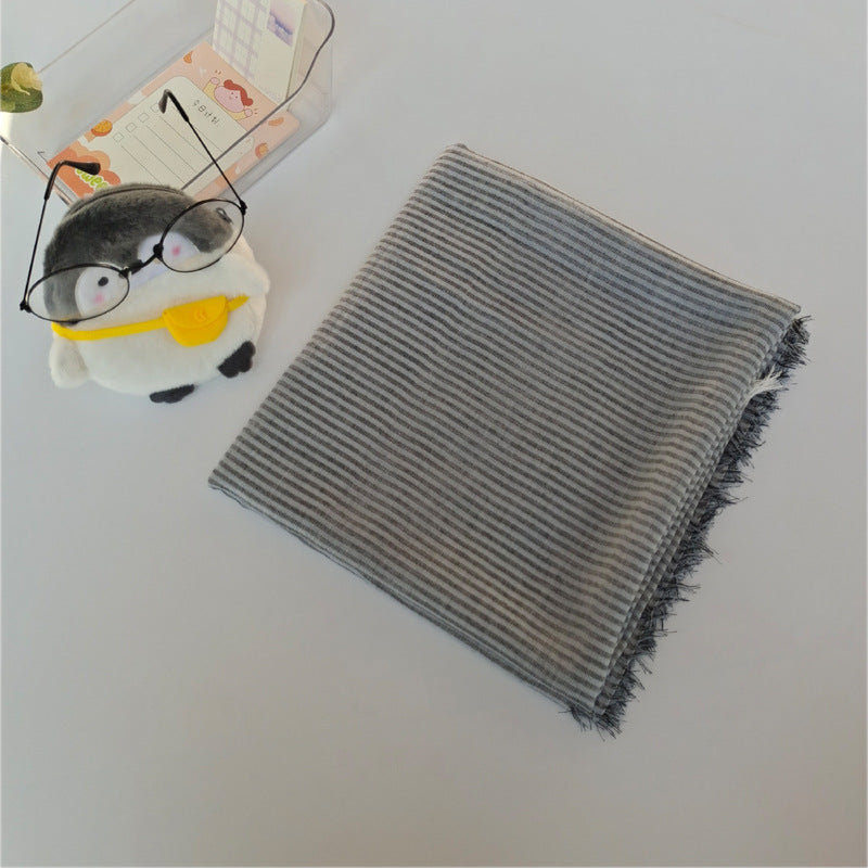 17A75 Polyester cotton casual versatile trendy shawl - MinYang Fashion Apparel Accessory Manufacturer