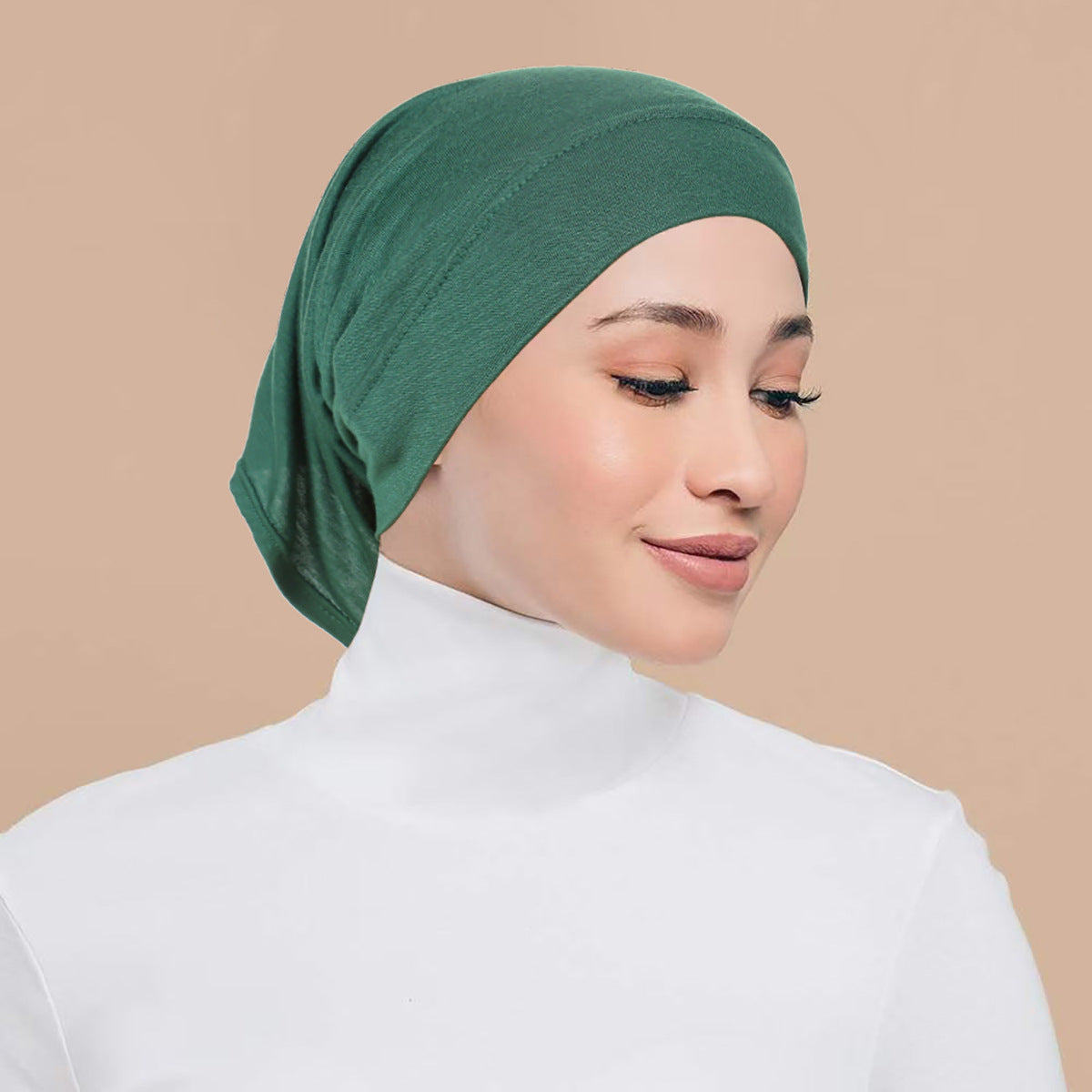 QD034 Gorra de mujer de algodón mercerizado modal