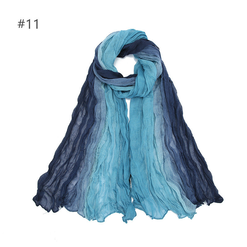 YZ34 Voile Gradient Color hijab hijab/tudung printed hijab printed scarf