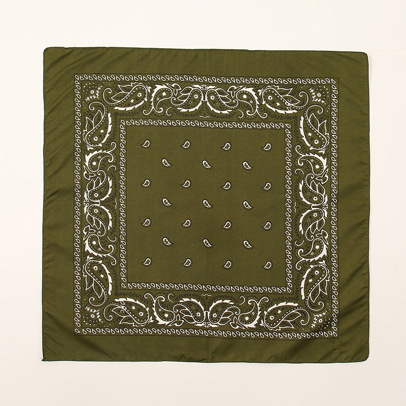 FJ836B Cashew nut printing 54*54CM professional scarf foreign trade new small square towel plain hijab hijab/tudung kerchief printed hijab shawl bawal