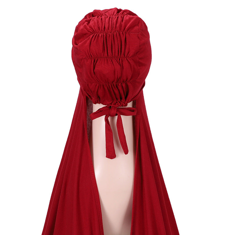 MSL283 Modal headband set with bottom hat and integrated scarf