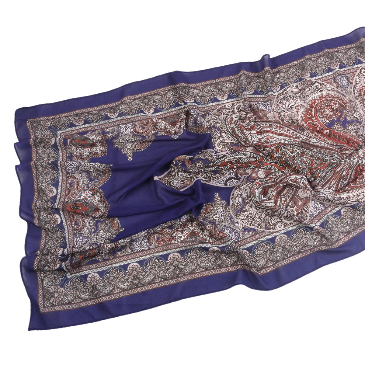 wj054 Printed breathable soft hijab