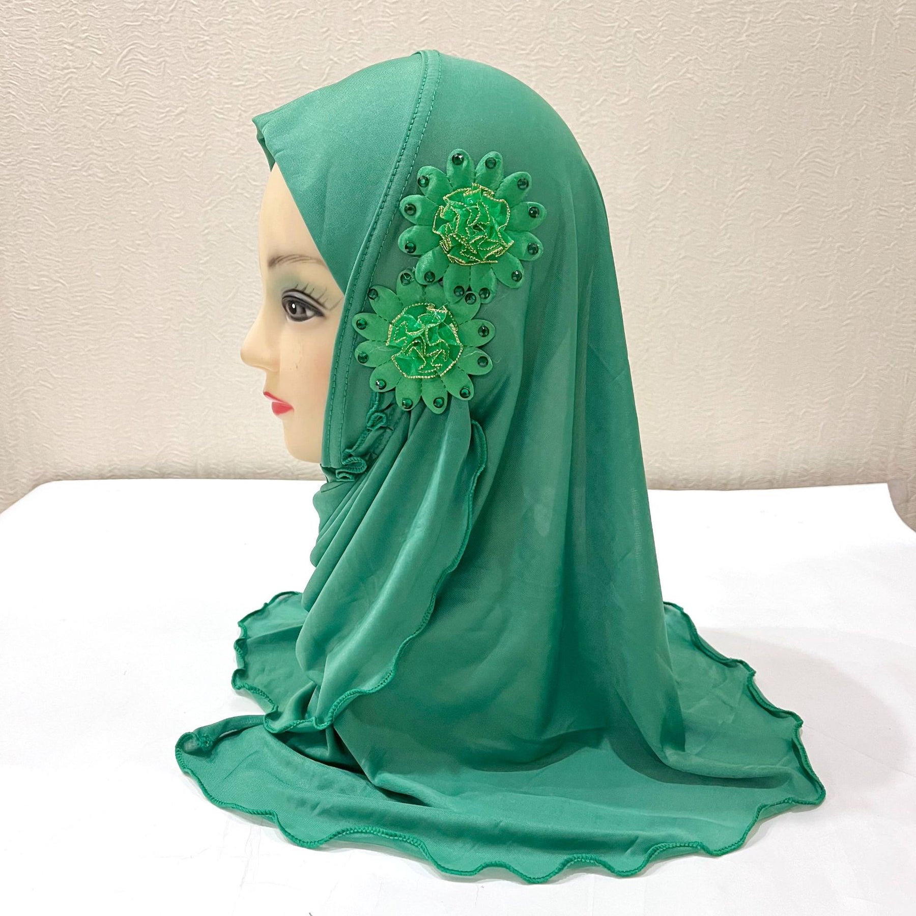 H081 Little girl's hijab hat child cap