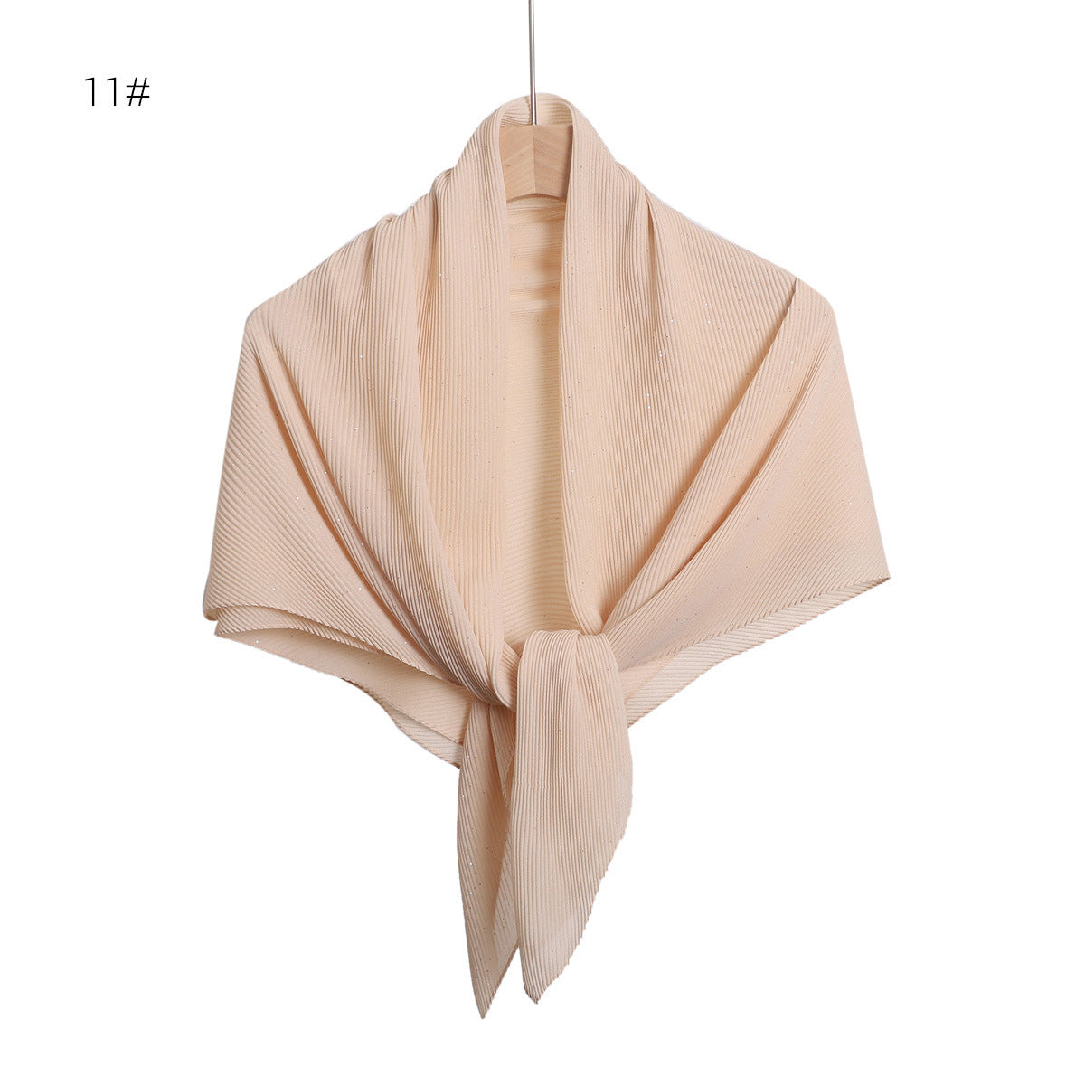 YZ208 90*90plain Chiffon Crumpled Square Scarf Printed spring - MinYang Fashion Apparel Accessory Manufacturer