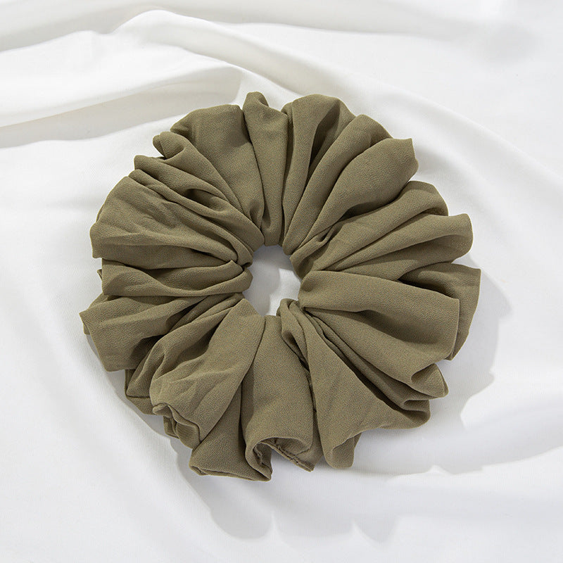 WJA299 Large size ladies' big head bouquet chiffon large intestine circle hairband