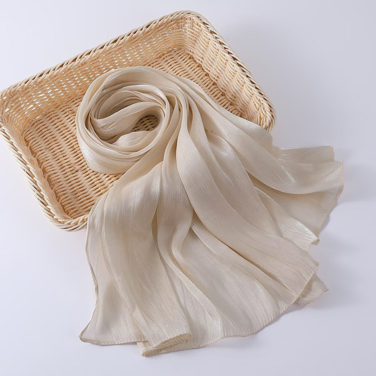 G690 Bright silk fabric breathable cool hijab