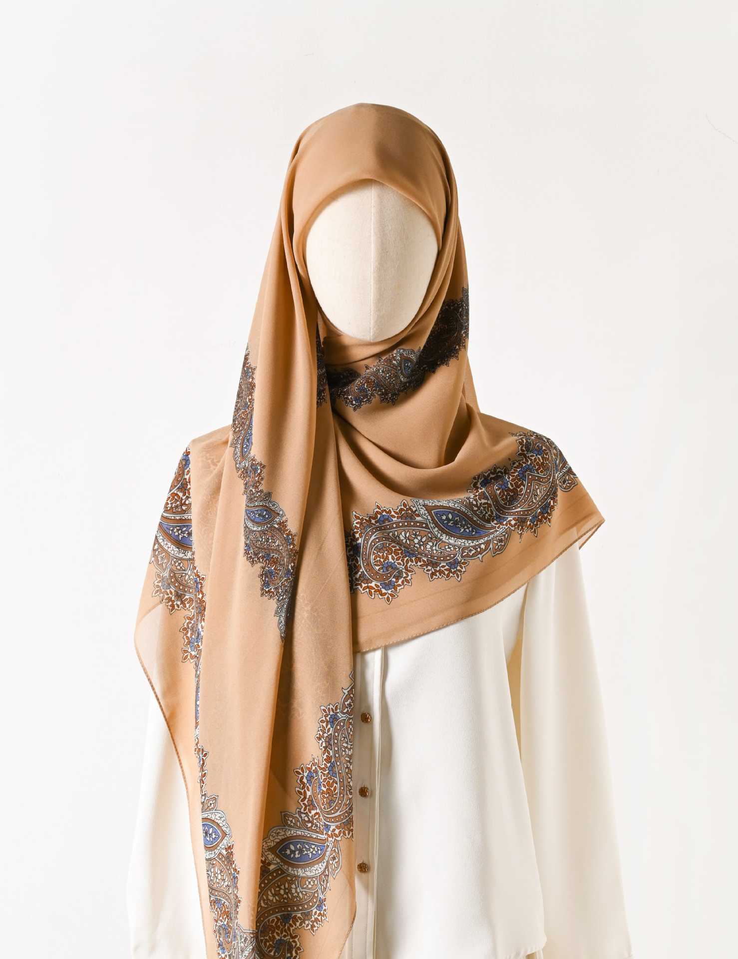 130 crystal chiffon 01 130*130cm Chiffon Scarf Silk Printed Sunscreen Scarf