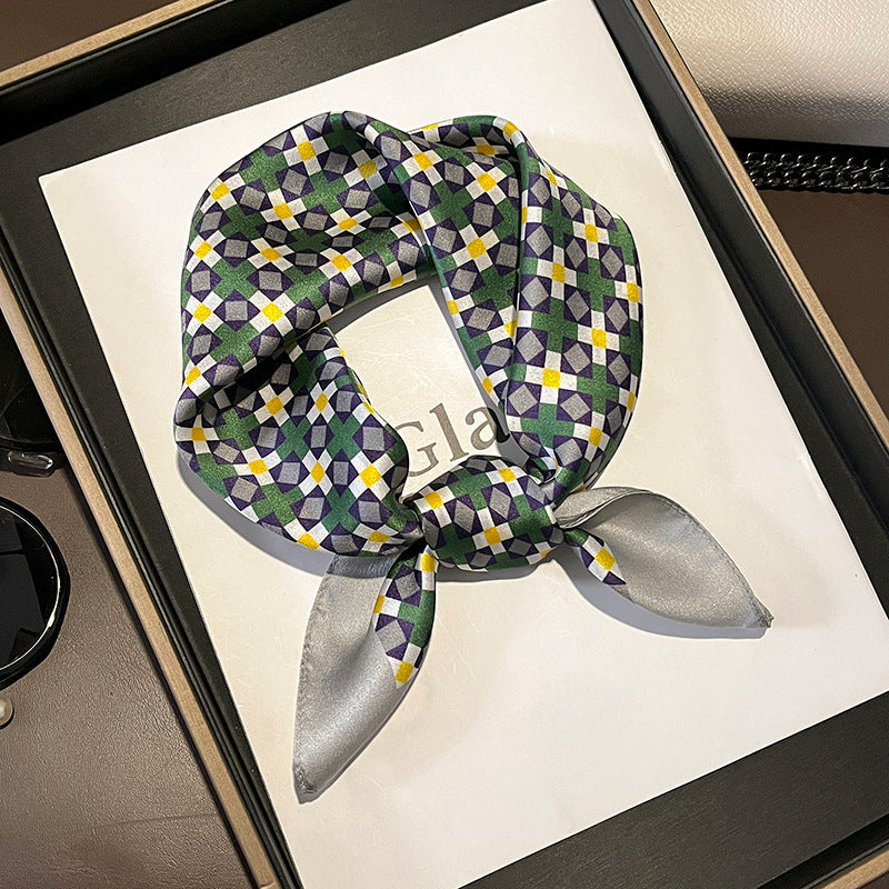 53 Silk Square Scarf 53*53cm Printed ribbon scarf