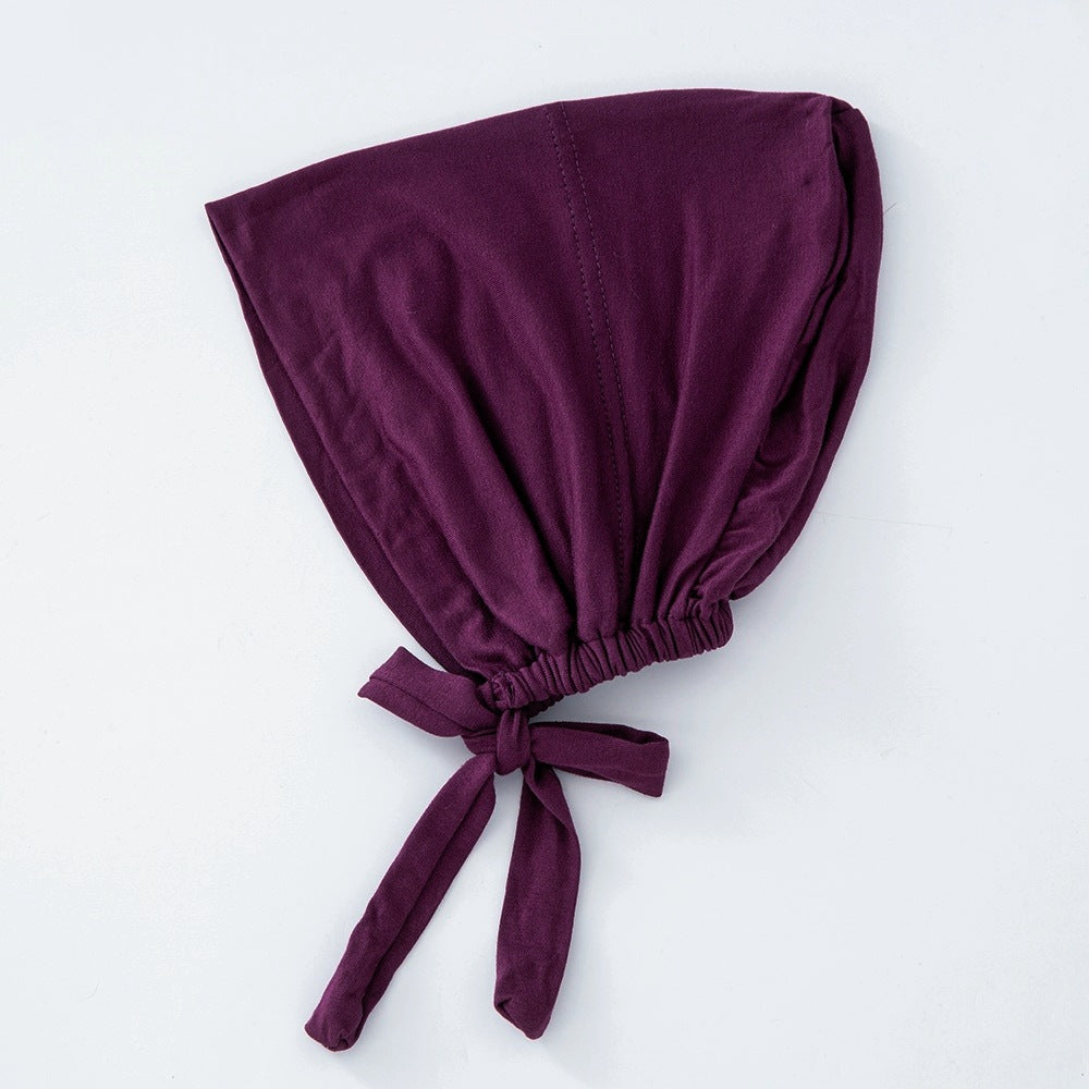 WJA351 Modal elastic adjustable solid color small hat cap - MinYang Fashion Apparel Accessory Manufacturer