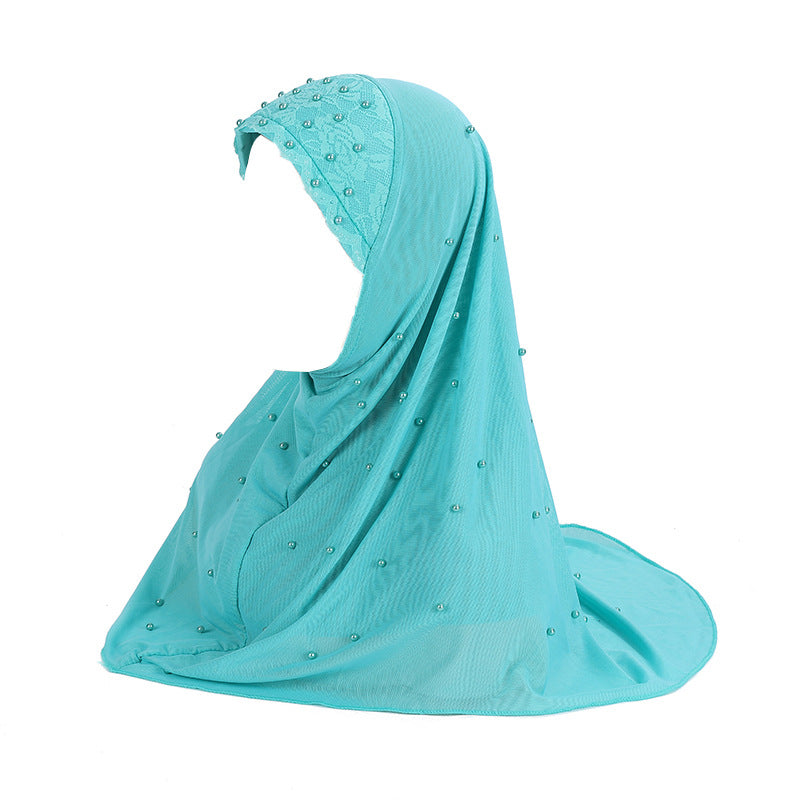H078 HIJAB INSTANTÁNEO CALIENTE CON PERLA