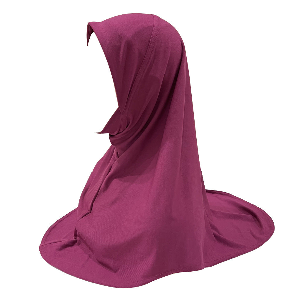 H304  good fabric triangular shape chin hijab for kids 5-10 years old size S Child - MinYang Fashion Apparel Accessory Manufacturer