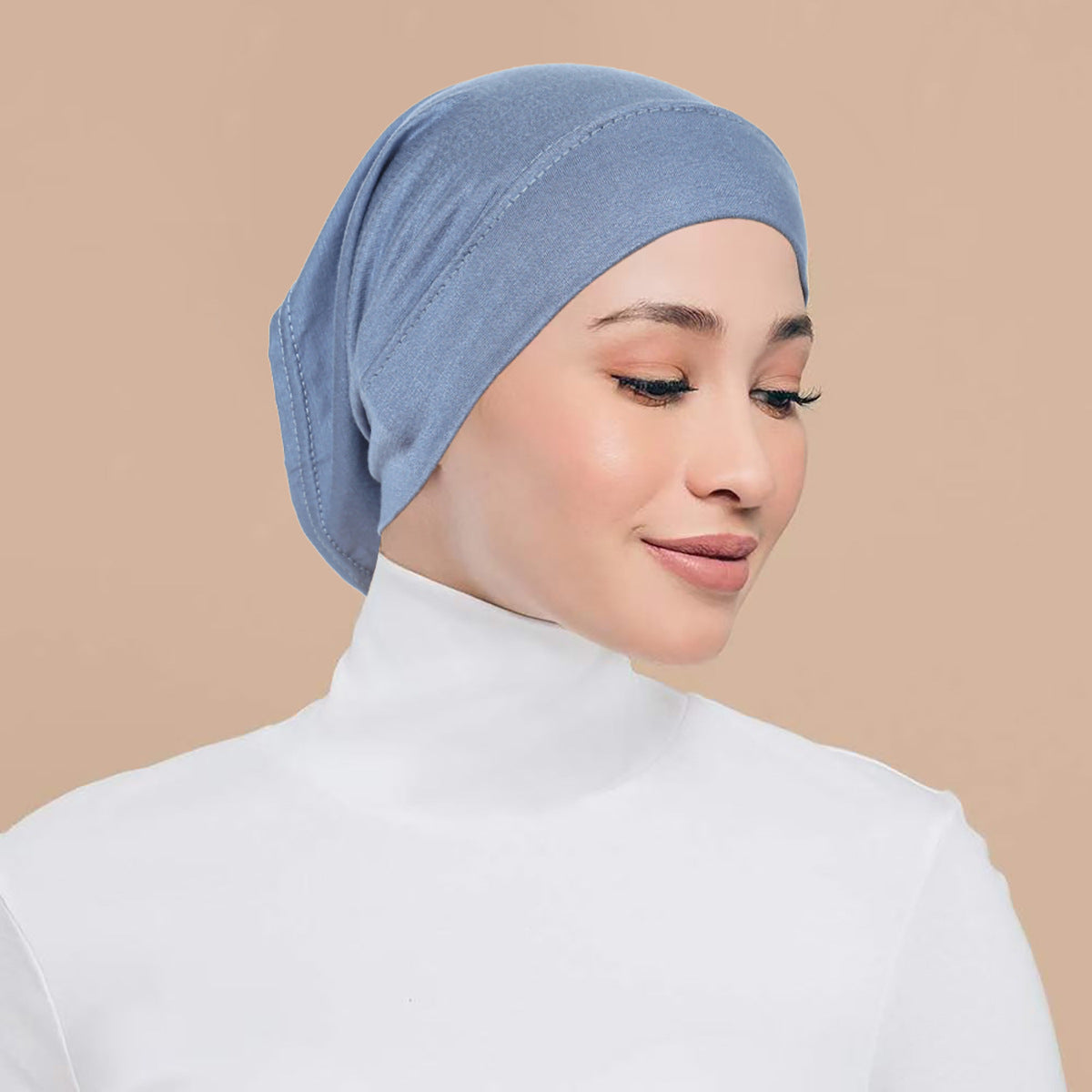 QD034 Gorra de mujer de algodón mercerizado modal